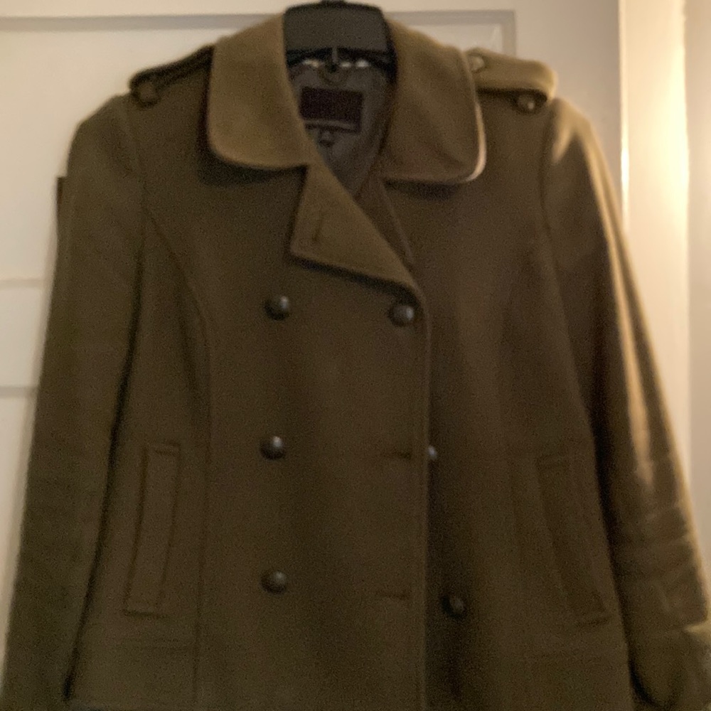 Banana Republic Olive Green Pea Coat